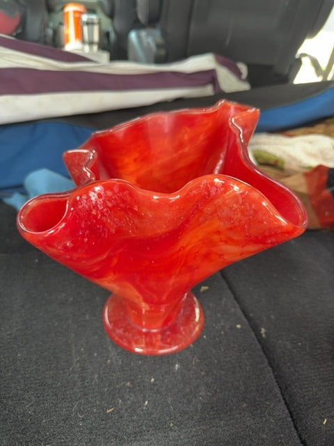 Red vase