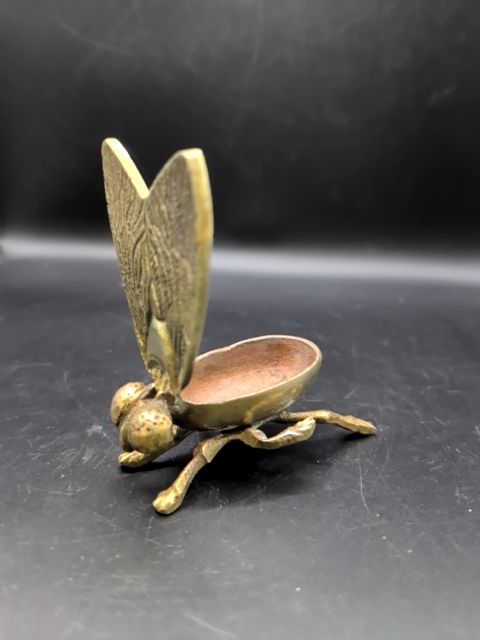 Vintage Brass fly trinket box