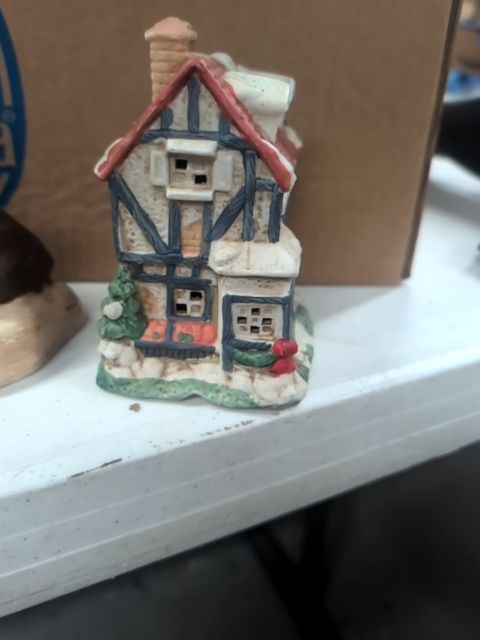 Village house with hole for a light