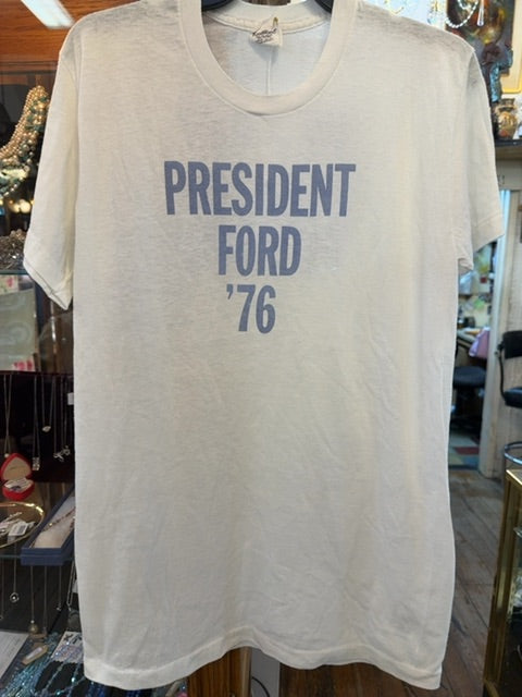Vintage 1976 Gerald Ford Presidential Shirt, Large