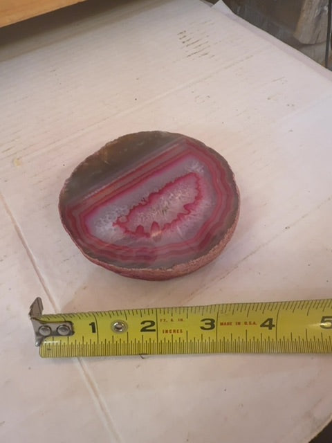 Natural pink agate