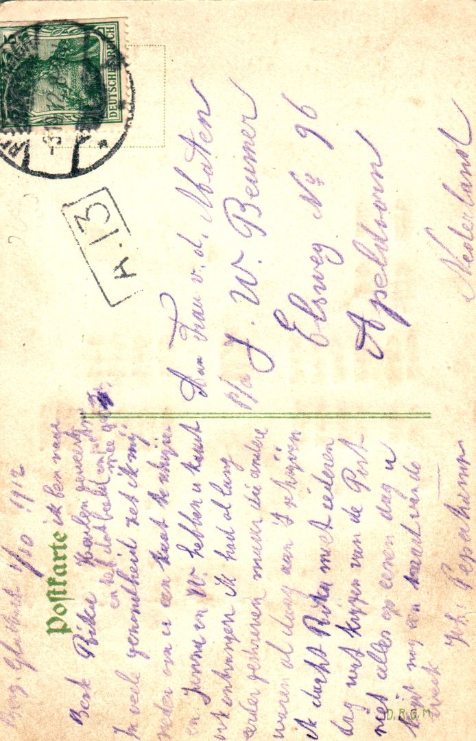 Guss Aus Köln Germany HTL Hold to the Light postcard