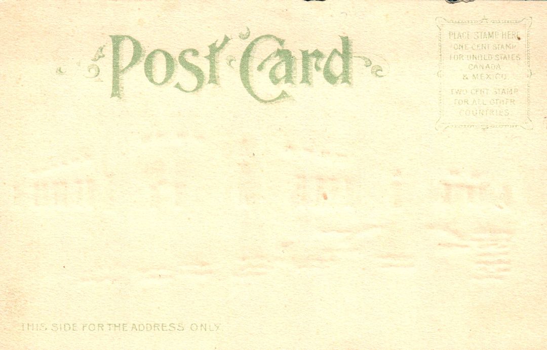 Official Souvenir Worlds Fair St. Louis Missouri 1904 Palace Of Liberty Arts HTL Hold to the Light postcard