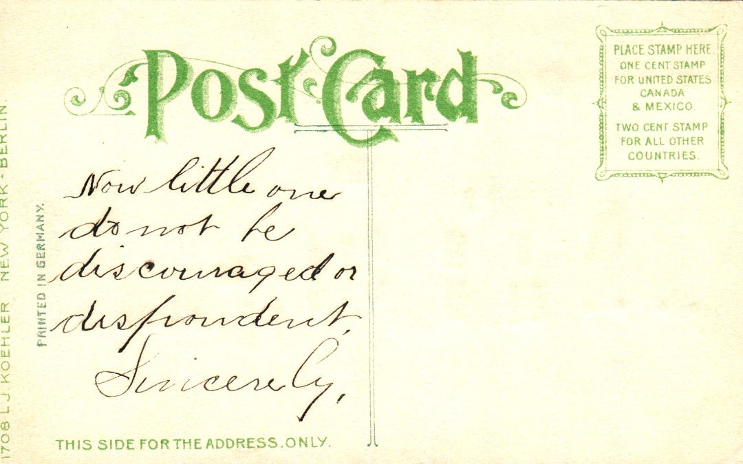 Washington's Homestead, Mt. Vernon, Virginia HTL Hold to the Light postcard