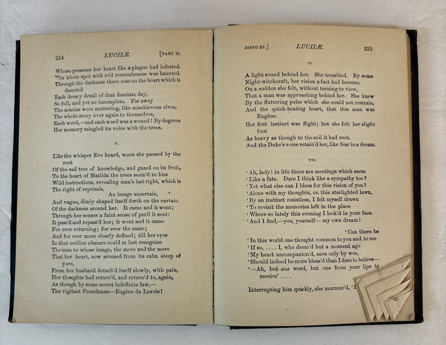 LUCILE By Owen Meredith book Hurst & Company New York