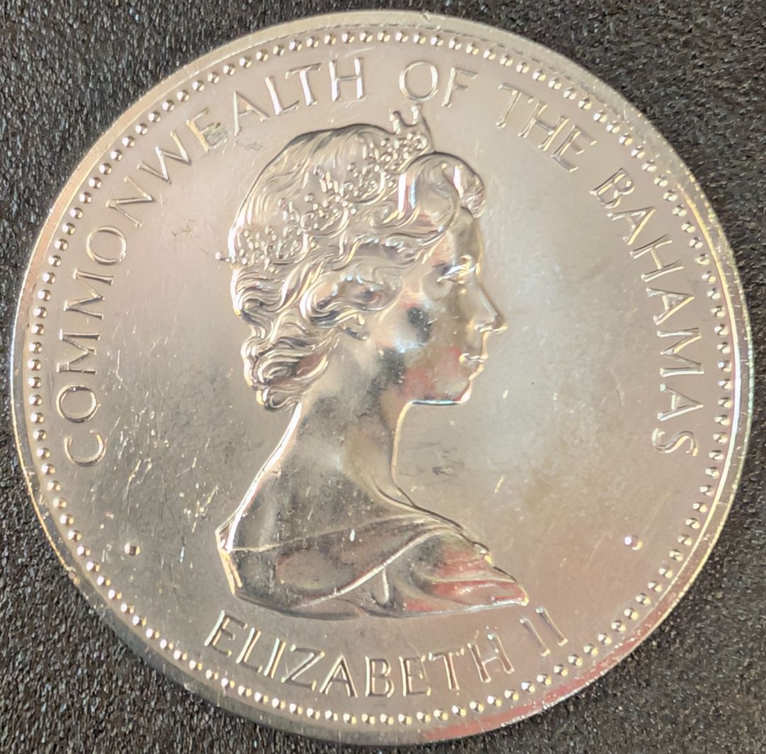1973 bahamas $10 coin 28K minted