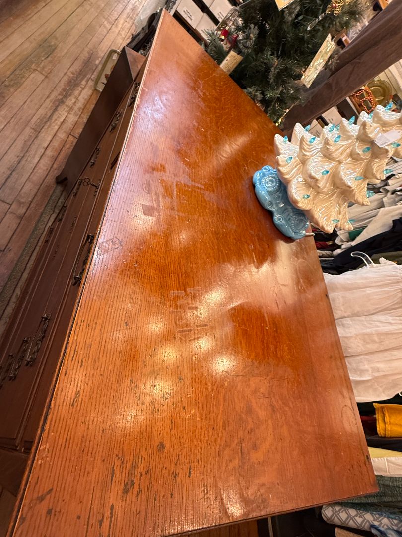 1890s quarter sawn oak solid no veneer dresser highboy