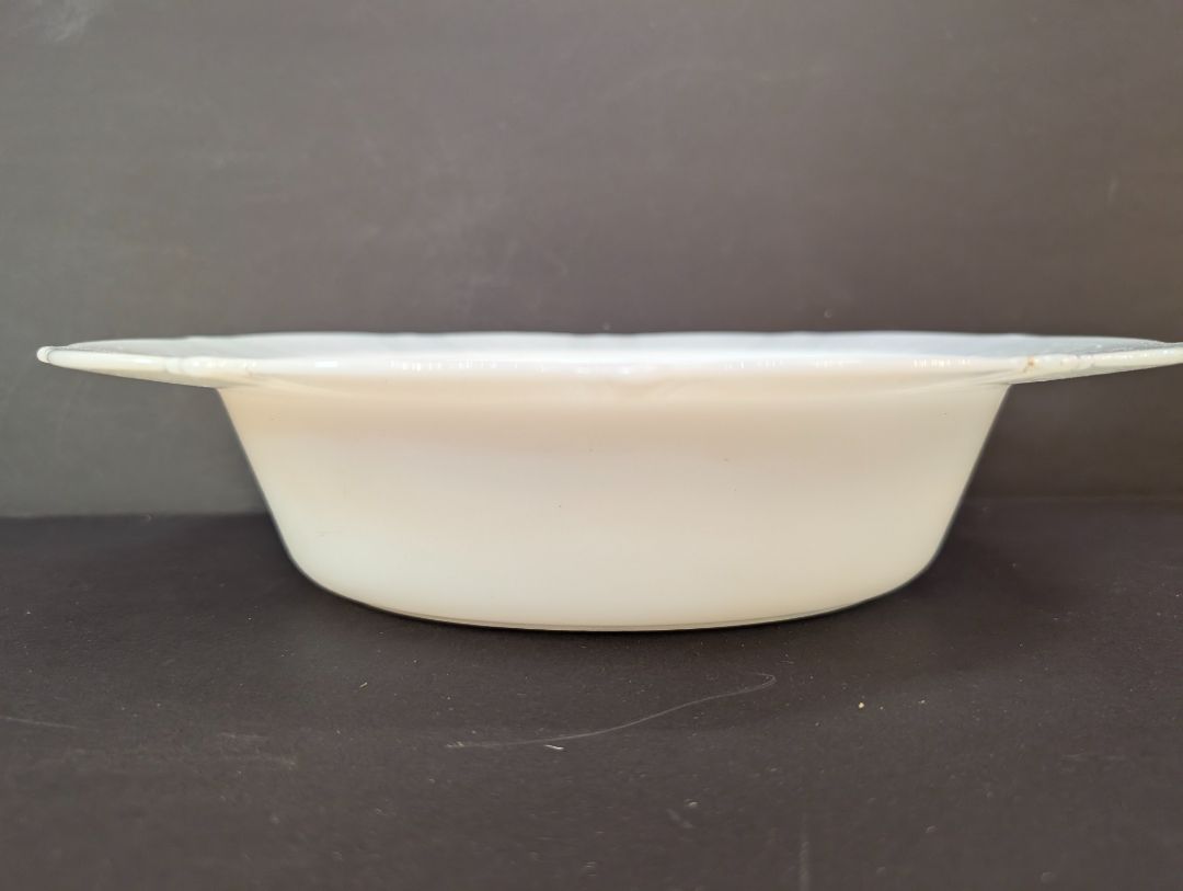 MacBeth evans white Opalescence depression glass serving bowls