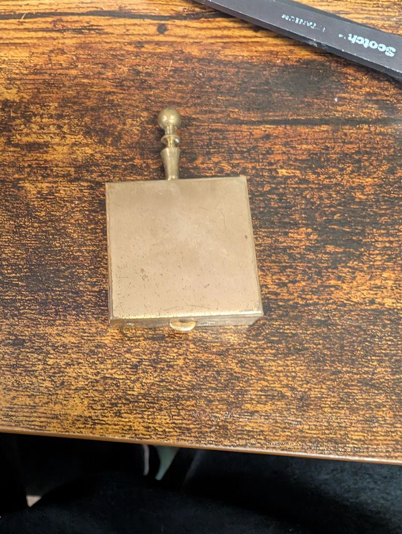 Trinket ash tray with holder and handle