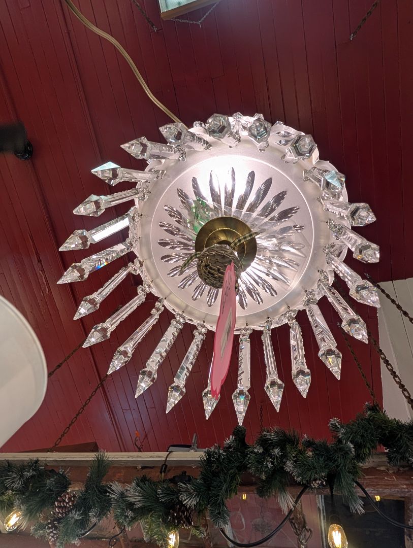 2 Lt 3 Tier 1920's Chandelier