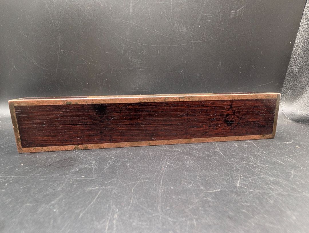 Stratton Brothers 8-in machinist level rosewood and brass