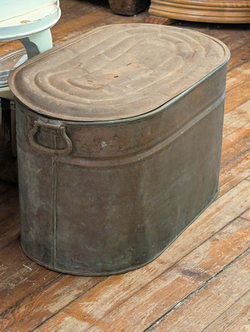 large copper tub / cooler