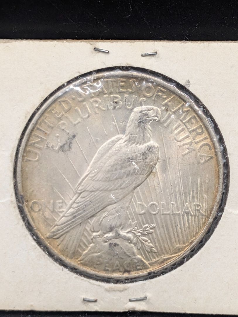 1922 Philadelphia peace dollar toned uncirculated