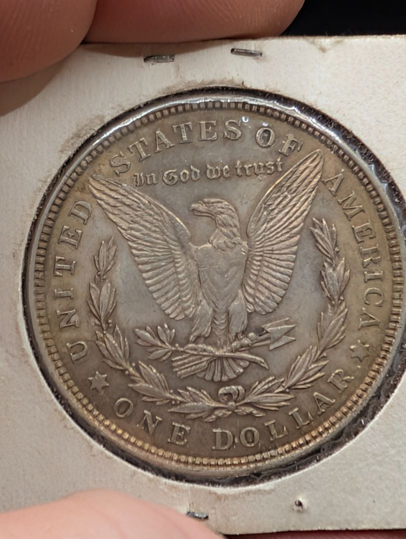 1921 toned uncirculated Morgan Dollar