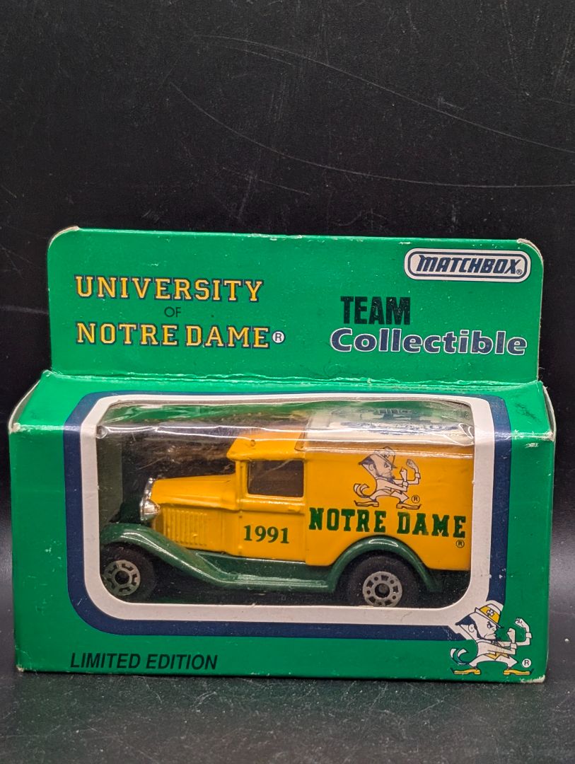 1991 Notre Dame matchbox car