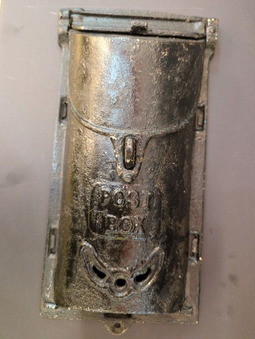 Victorian cast iron mailbox
