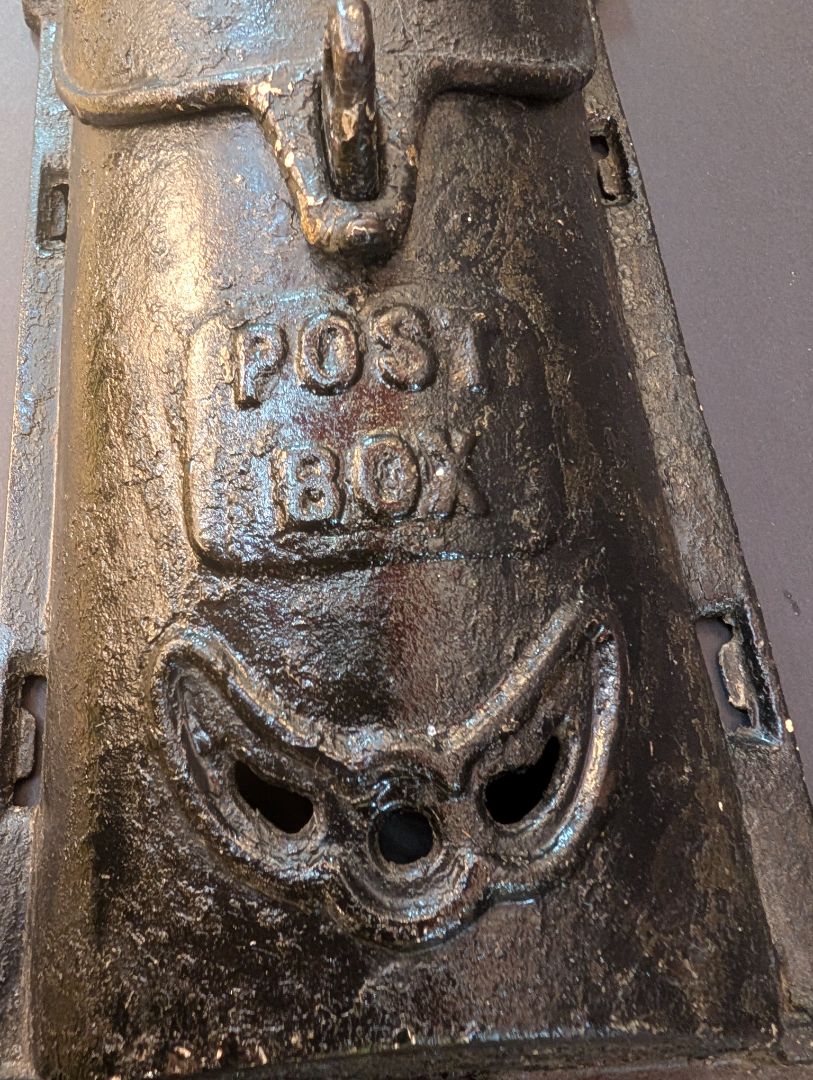 Victorian cast iron mailbox
