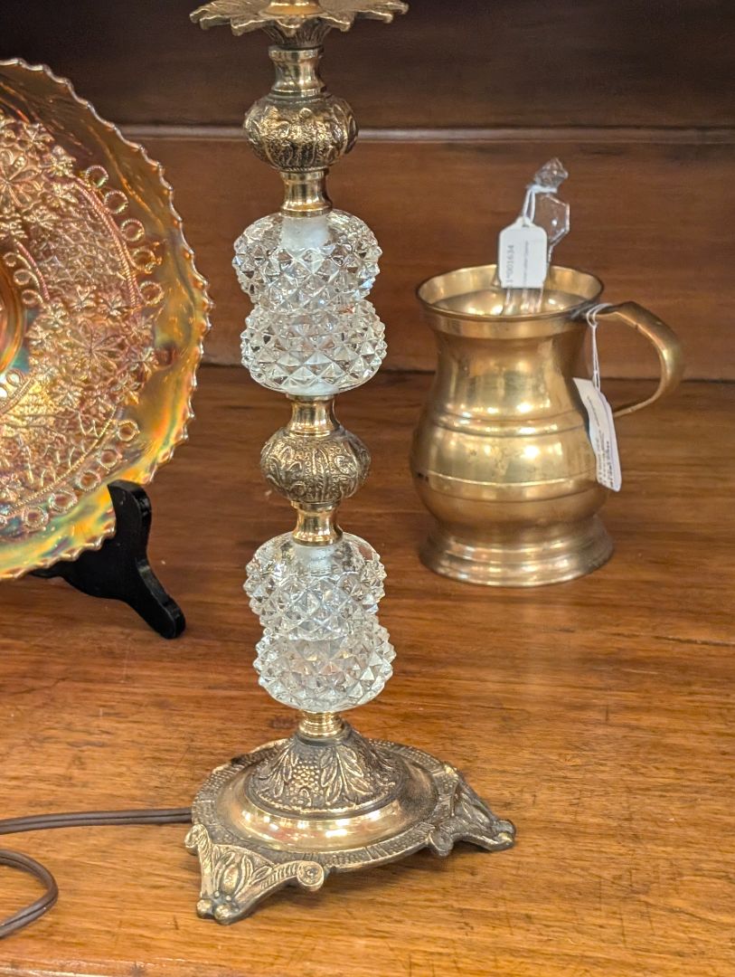 Pair of Crystal Lamps