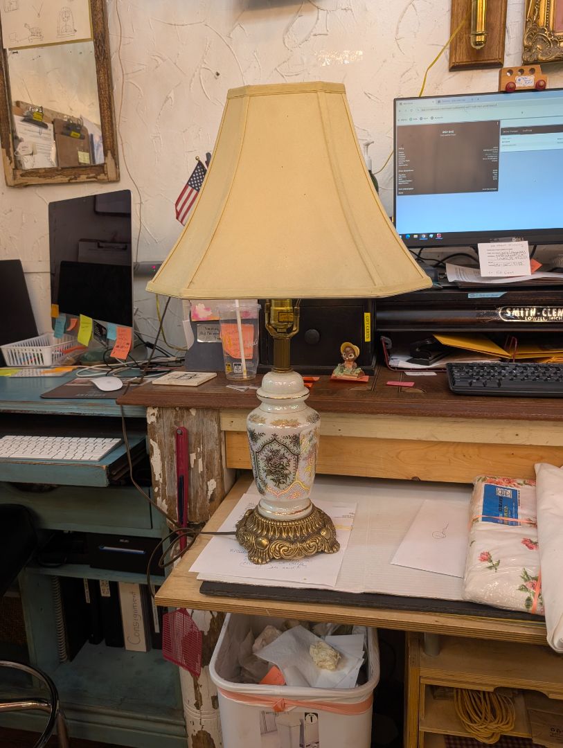 Porcelain & Brass Lamp