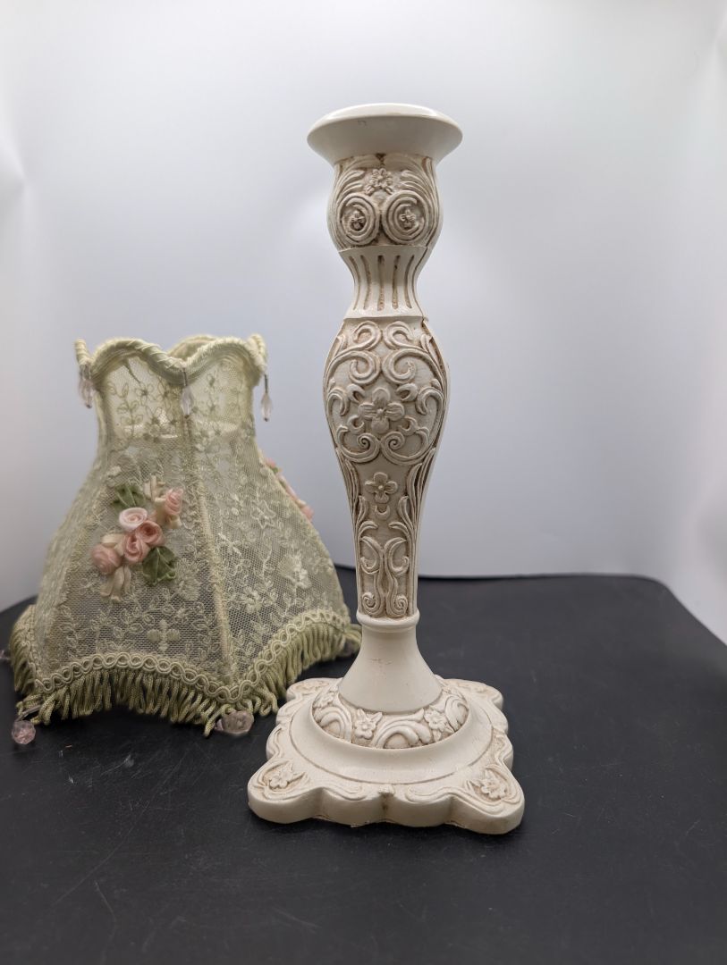 Candle Stand Lamp w/Shade