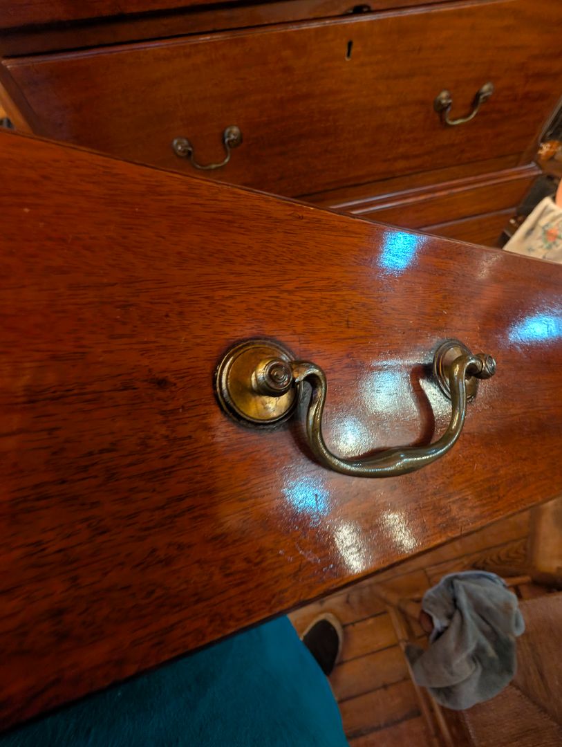 1760 to 1780 English highboy made in Lancaster region mahogany