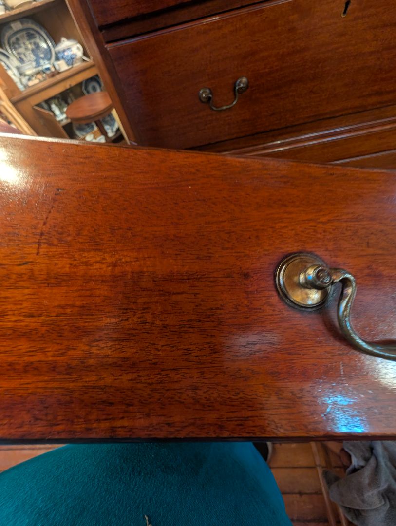 1760 to 1780 English highboy made in Lancaster region mahogany