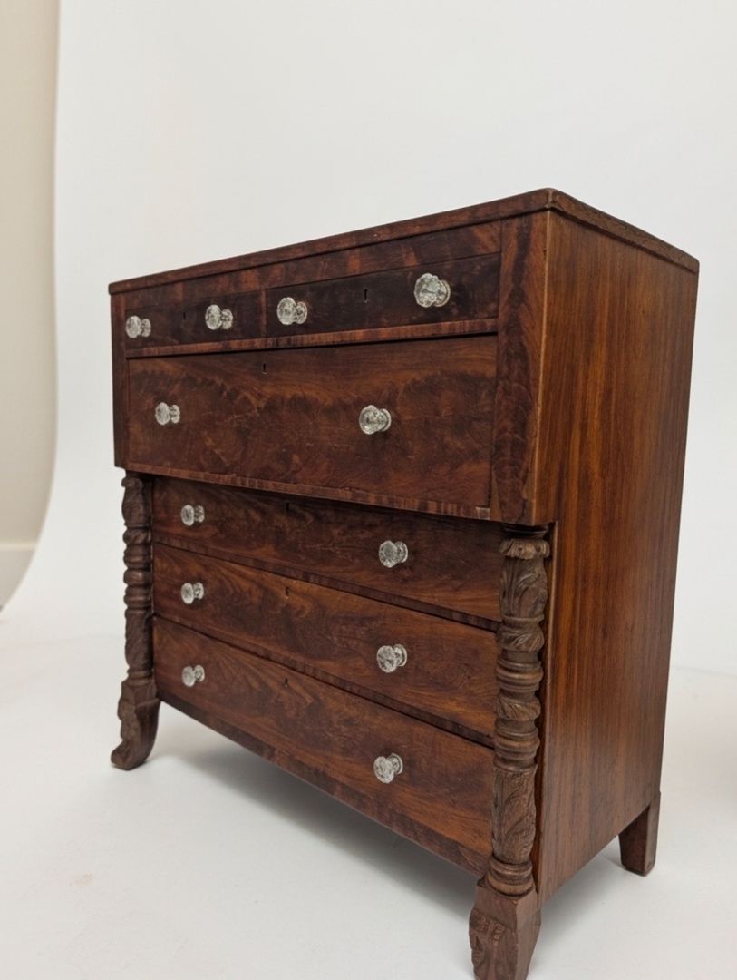 Early empire dresser, Mahogany.