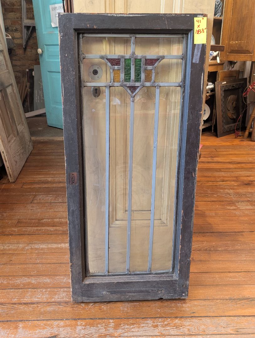 Stained glass window 41" x 18.5"
