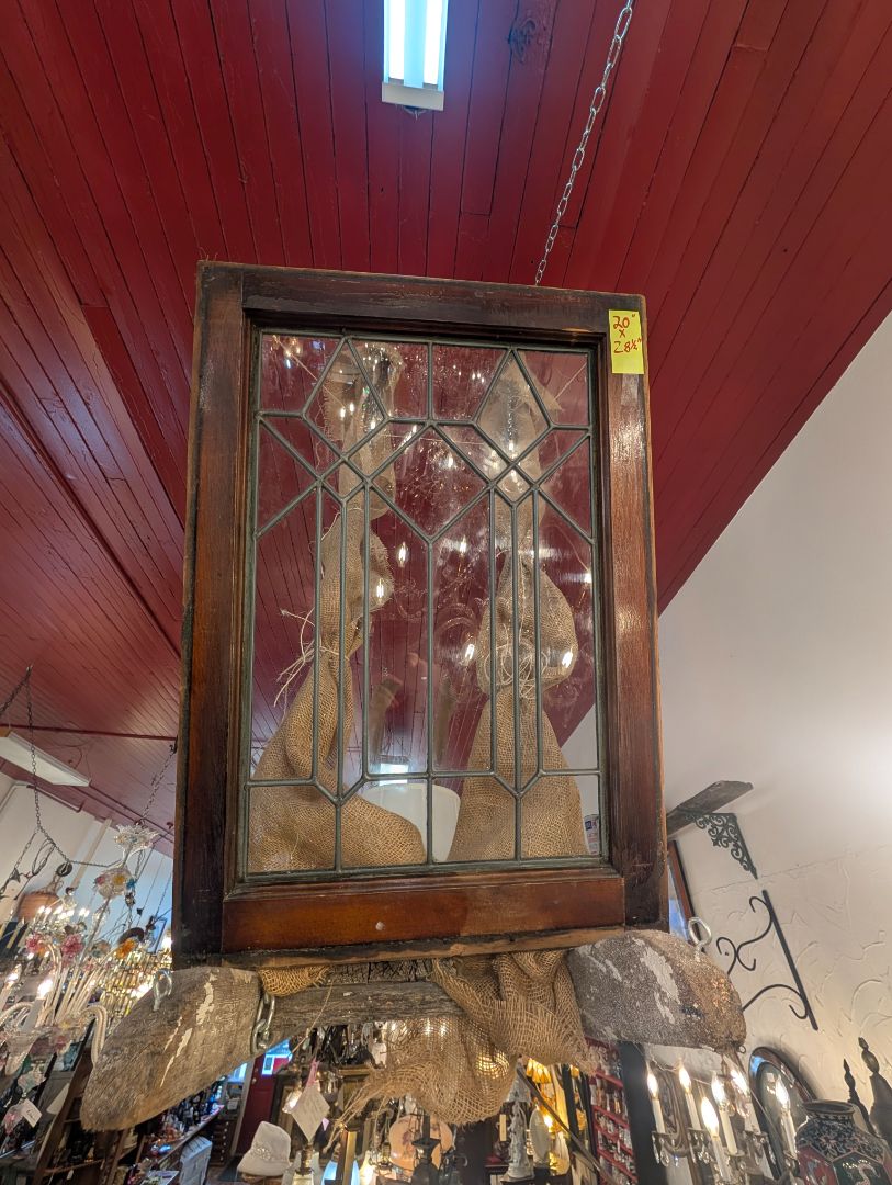 Leaded glass window 20" X 28.5"