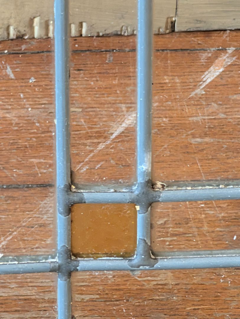 Leaded glass window 25" X 29.75"