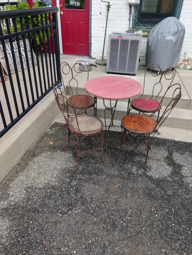 Original four chair parlor set 1930s