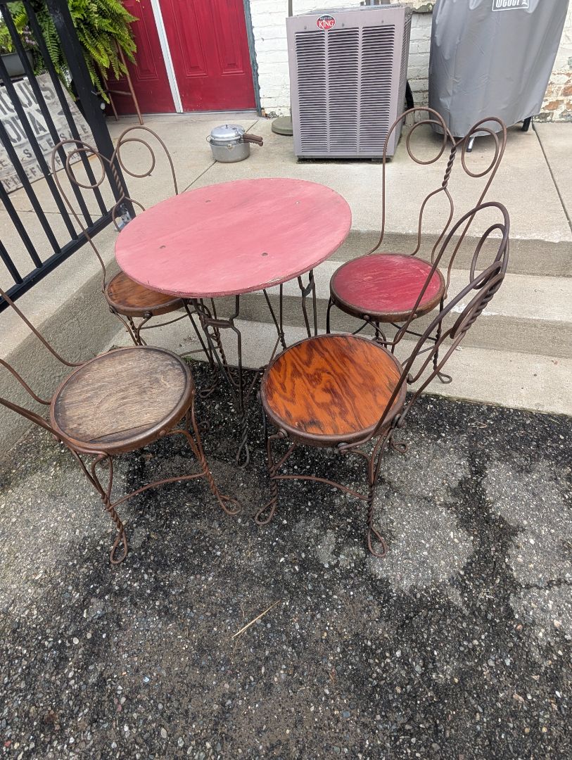 Original four chair parlor set 1930s