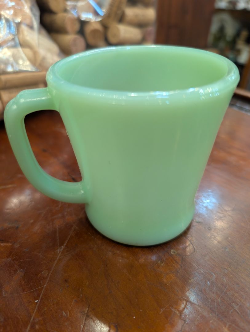 Fire King jadeite D handle