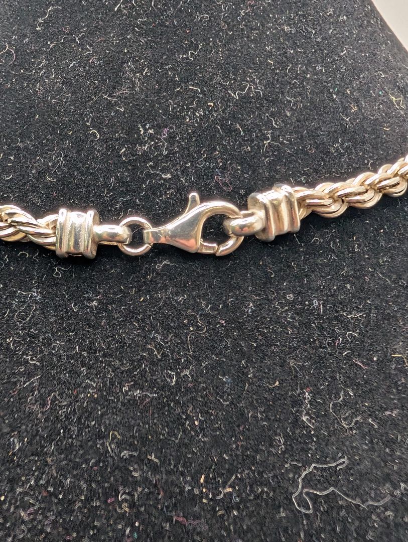 Armburst Sterling 24-inx4 mm necklace