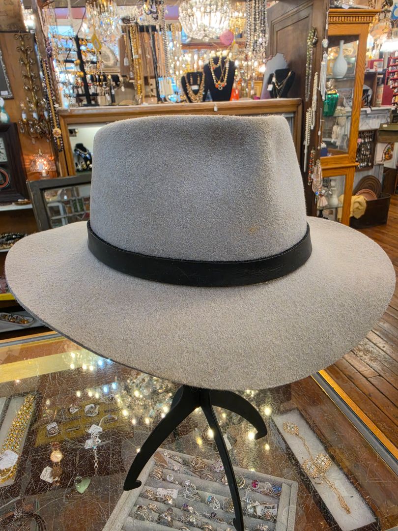 Charlie 1 Horse Grey Wool Fedora hat