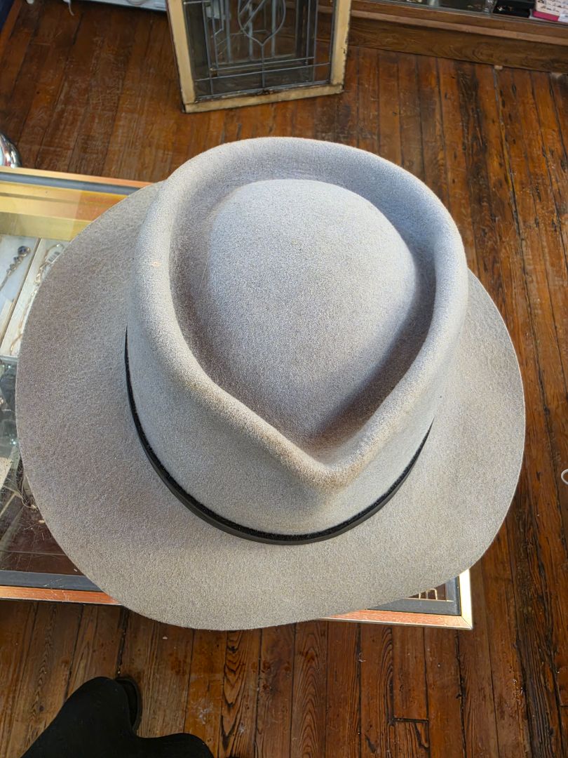 Charlie 1 Horse Grey Wool Fedora hat