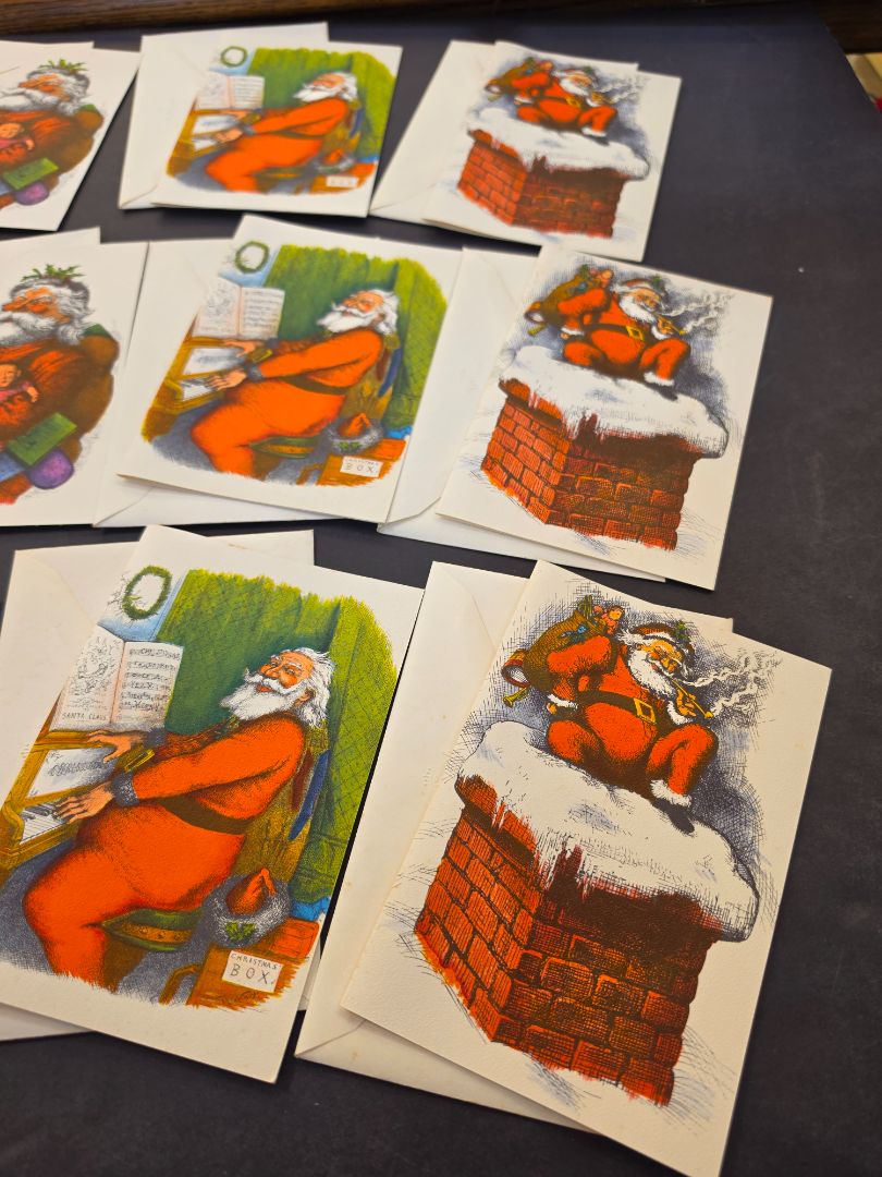 Vintage Hallmark Thomas Nast Christmas card collection