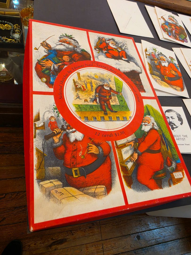 Vintage Hallmark Thomas Nast Christmas card collection