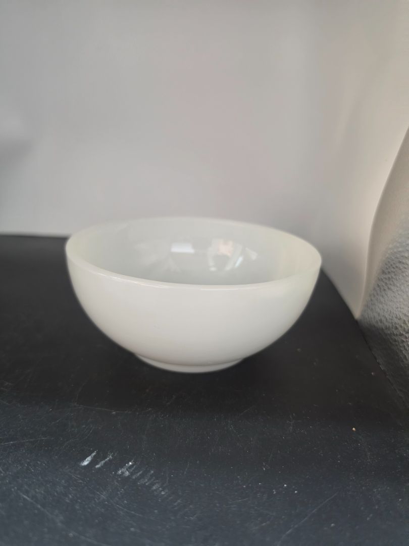 1950s-1960s White Fire King Milk Glass Bowl