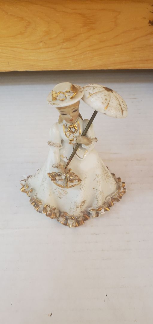Porcelain Elegant Lady Figurine