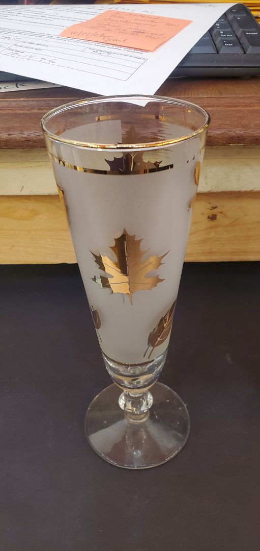 Glass with Gold Leaf