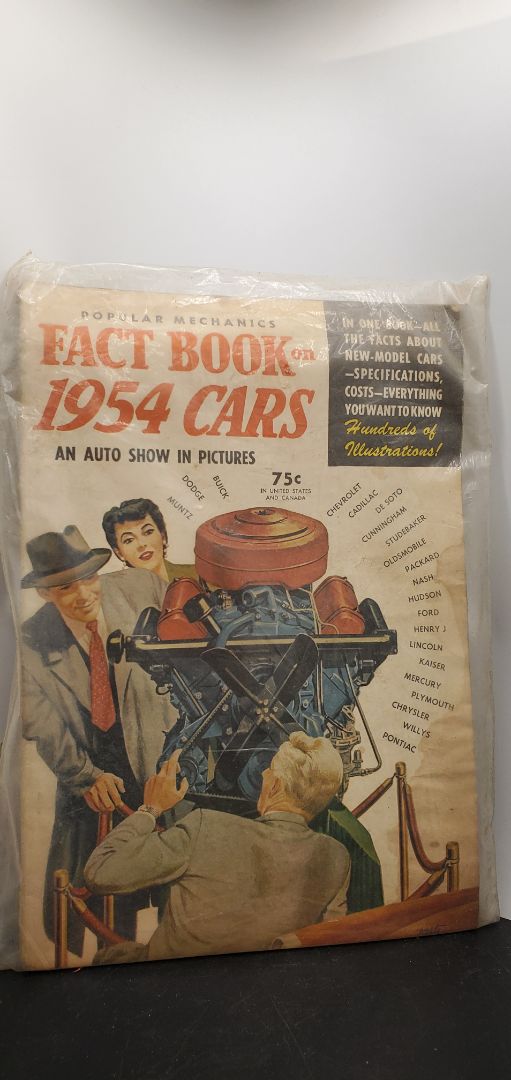 Popular Mechanics Fact Book on 1954 Cars