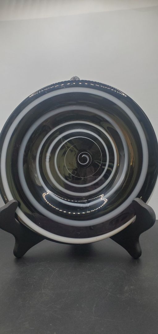 Black Spiral Ceramic Plates