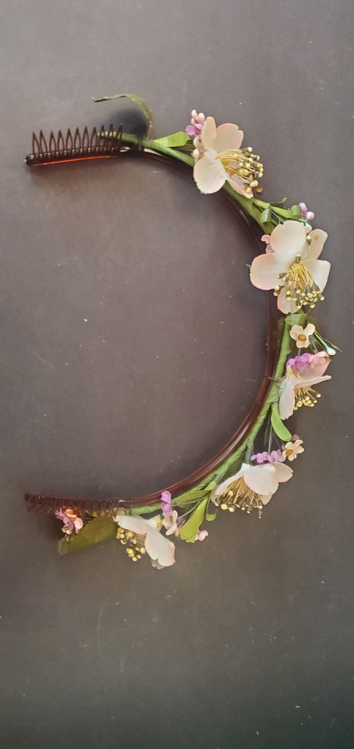 Floral Comb Headband