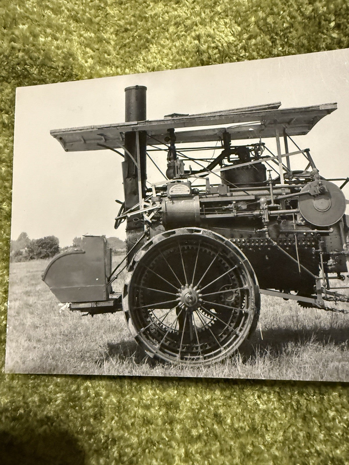 RPPC Real Photo Postcard OLD Nichols & Shepard Steam Traction TRACTOR