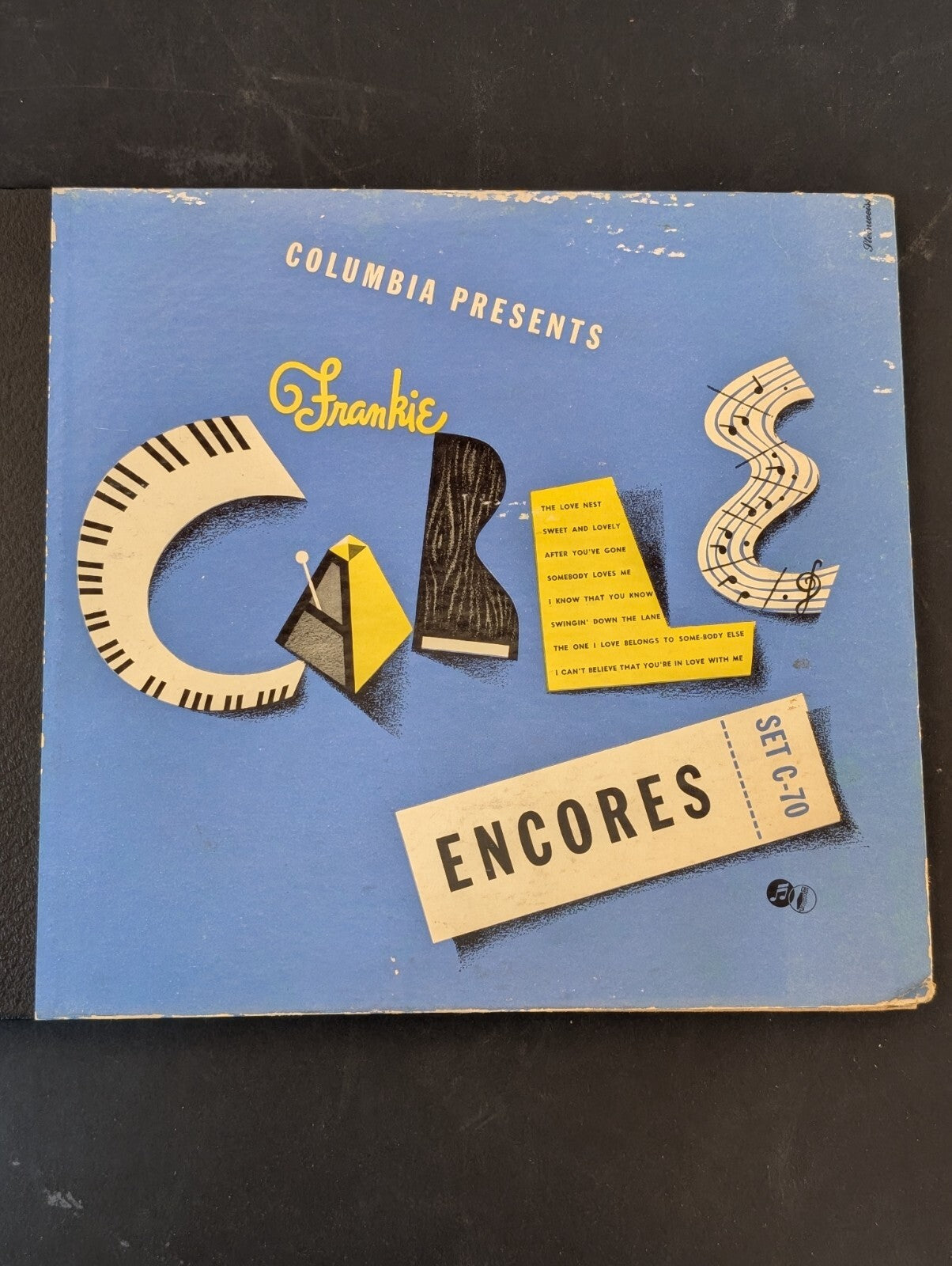 FRANKIE CARLE ENCORES 4 RECORD SET 78 rpm Columbia Records Set C-70 SIGNED