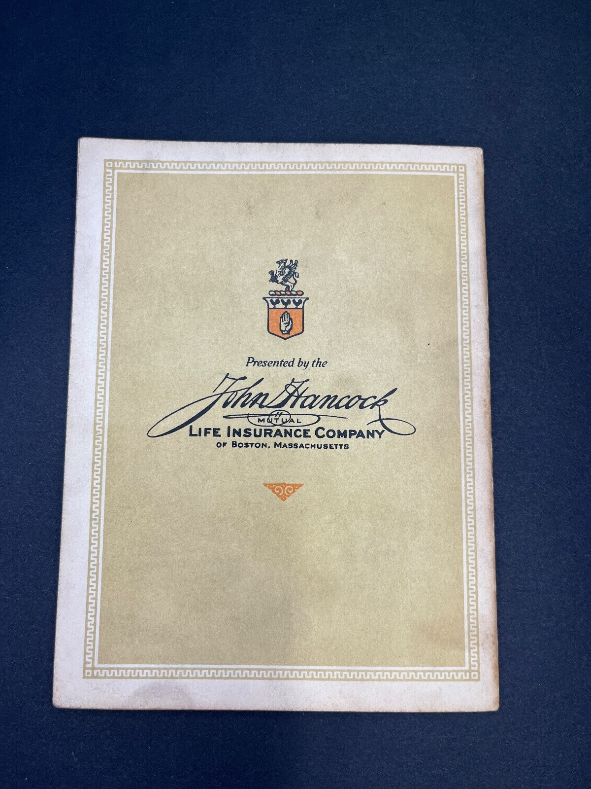 Vintage "Framing the Constitution" John Hancock Life Insurance Ad Book