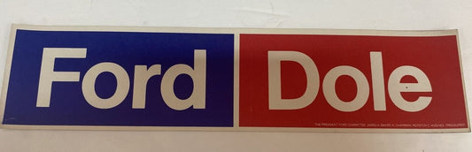 FORD DOLE Bumper Sticker President GERALD R FORD Grand Rapids Michigan MI