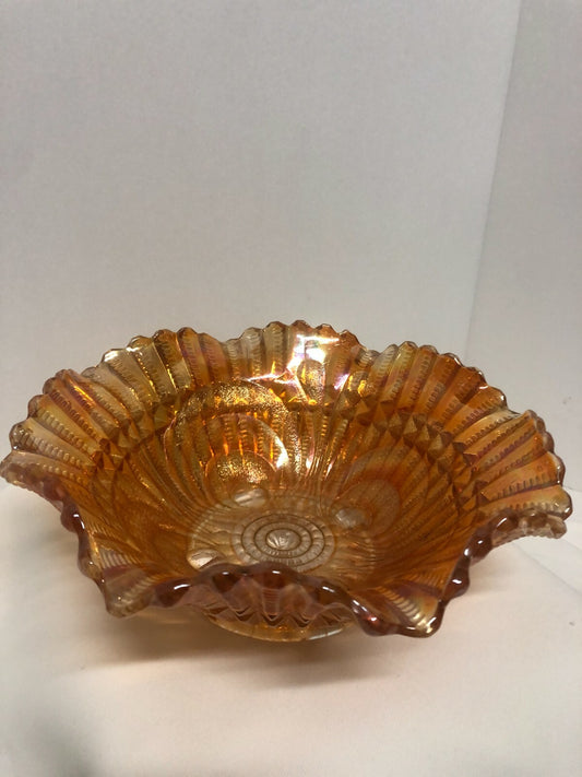 9"x4" Orange Carnival Fruit Bowl
