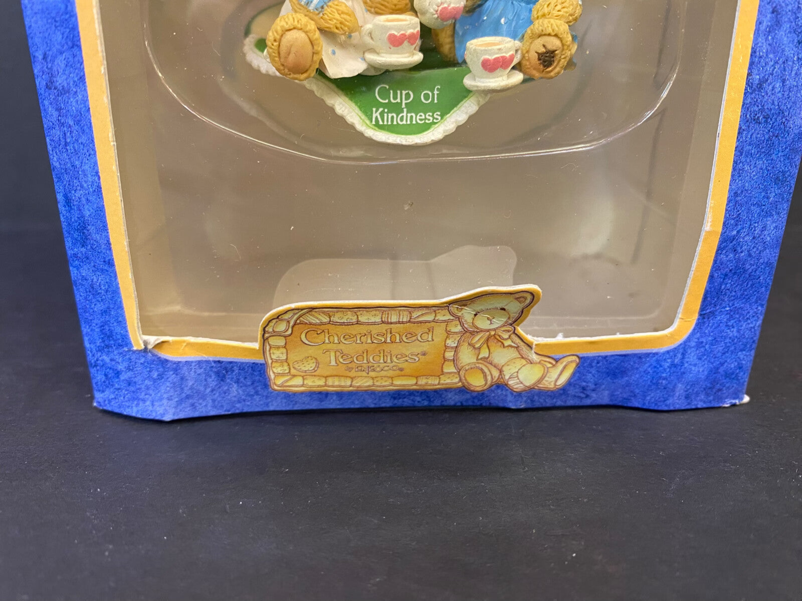 Enesco Cherished Teddies Teddy Bears Cup of Kindness In Box Vintage Enesco